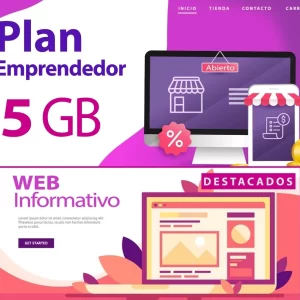 Páginas Web - Plan Emprendedor Web 5 GB